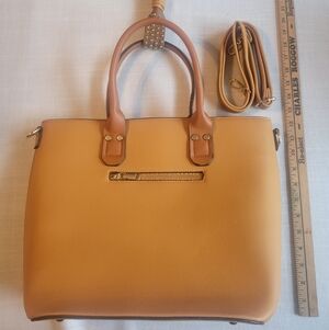 Tan Leather Tote Bag
